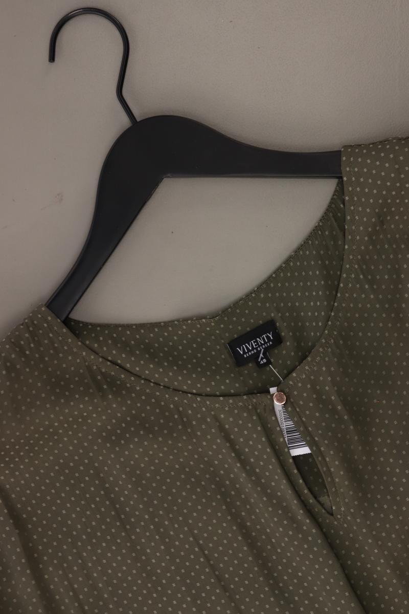 Viventy Bernd Berger Kurzarmbluse Gr. 48 olivgrün aus Polyester
