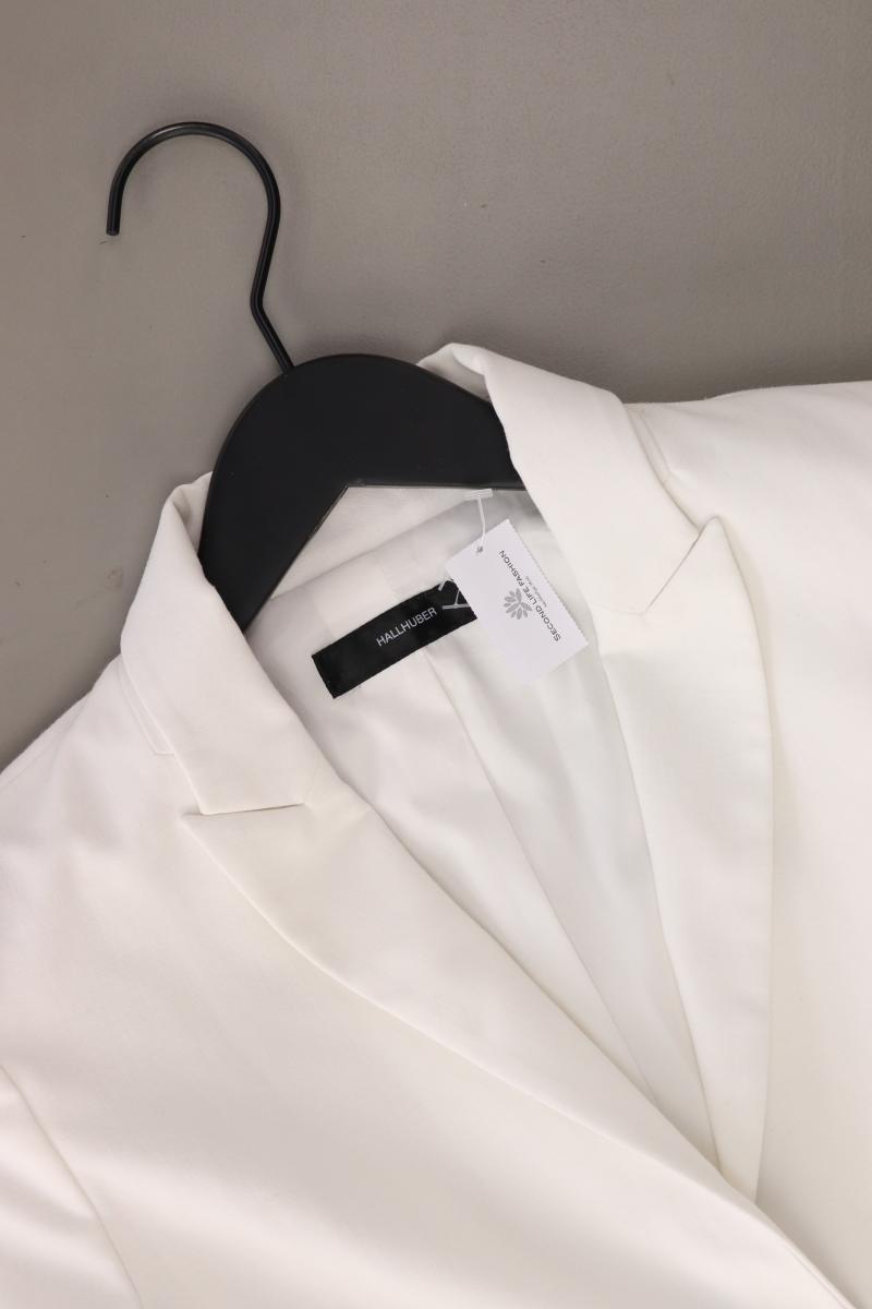 Hallhuber Longblazer Gr. 36 weiß aus Polyester