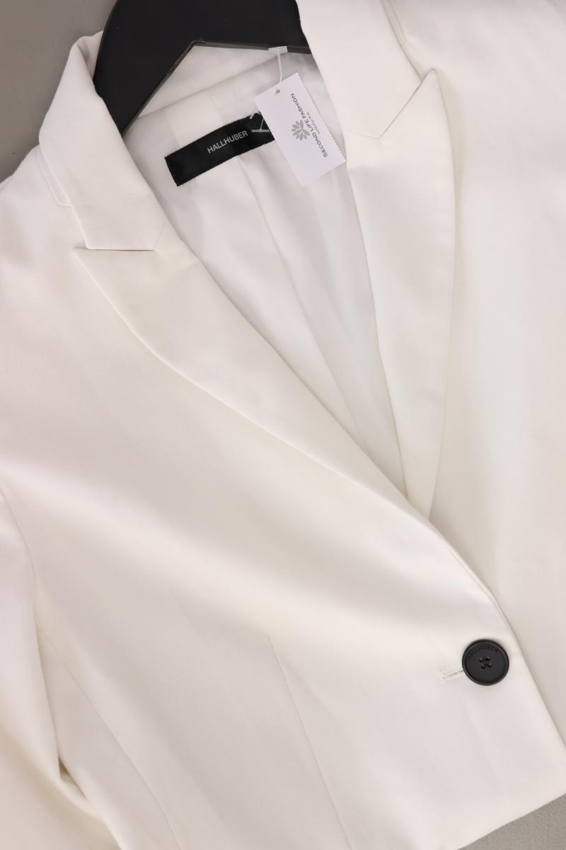 Hallhuber Longblazer Gr. 36 weiß aus Polyester