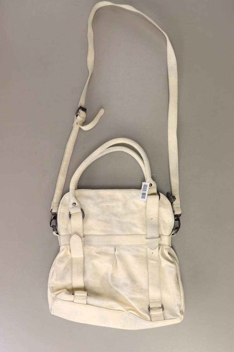 Fracomina Henkeltasche mit Nieten creme aus Kunstleder