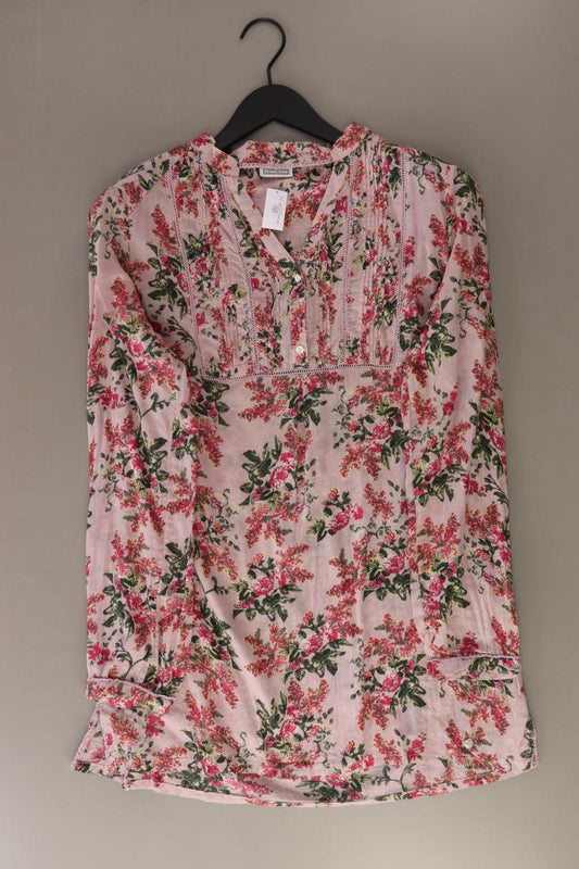 Street One Langarmbluse Gr. 40 mit Blumenmuster rosa aus Baumwolle