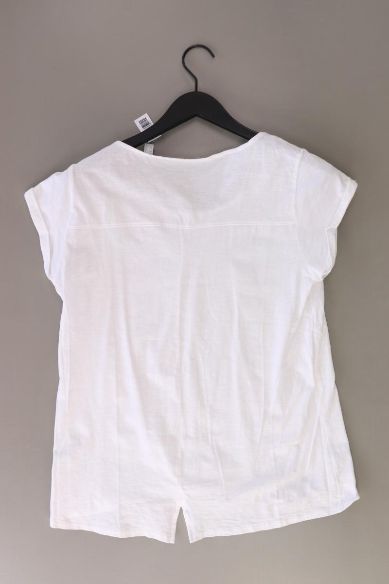 Esprit T-Shirt Gr. L Kurzarm weiß aus Baumwolle
