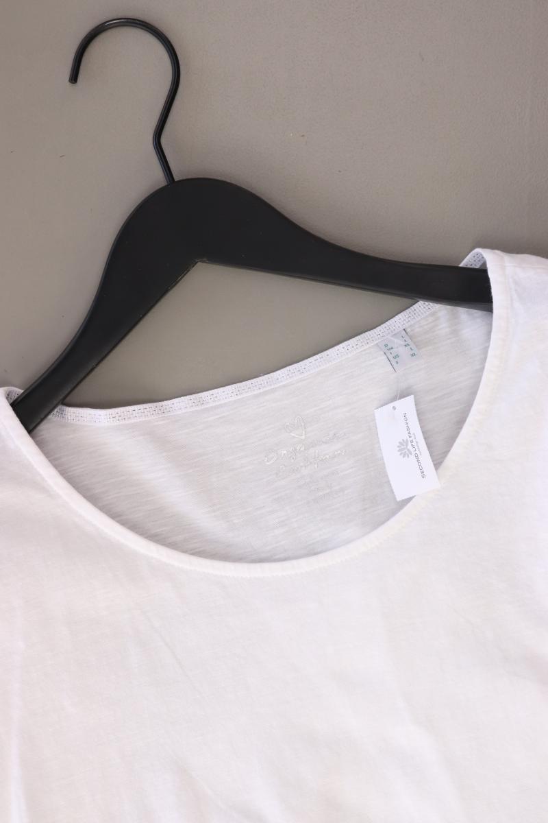 Esprit T-Shirt Gr. L Kurzarm weiß aus Baumwolle