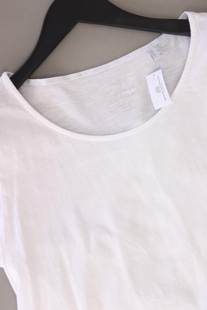 Esprit T-Shirt Gr. L Kurzarm weiß aus Baumwolle