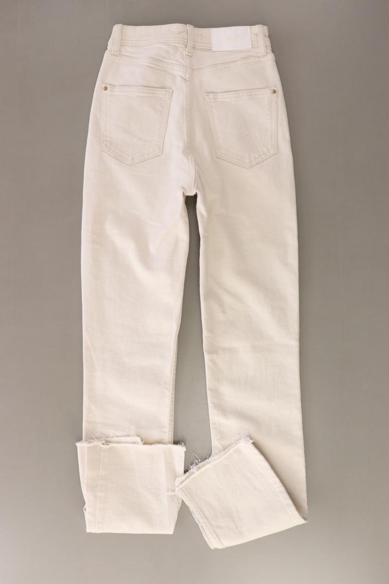 Zara Skinny Jeans Gr. 32 creme aus Baumwolle