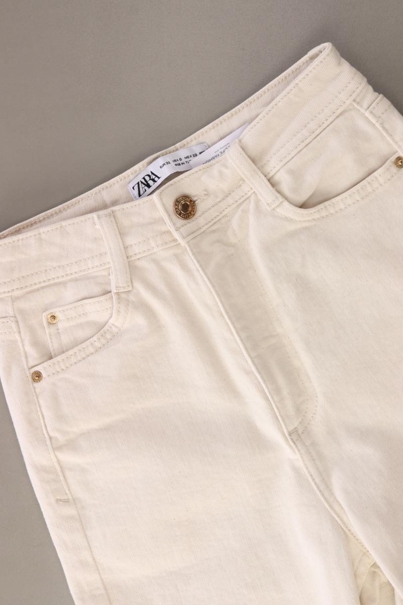 Zara Skinny Jeans Gr. 32 creme aus Baumwolle