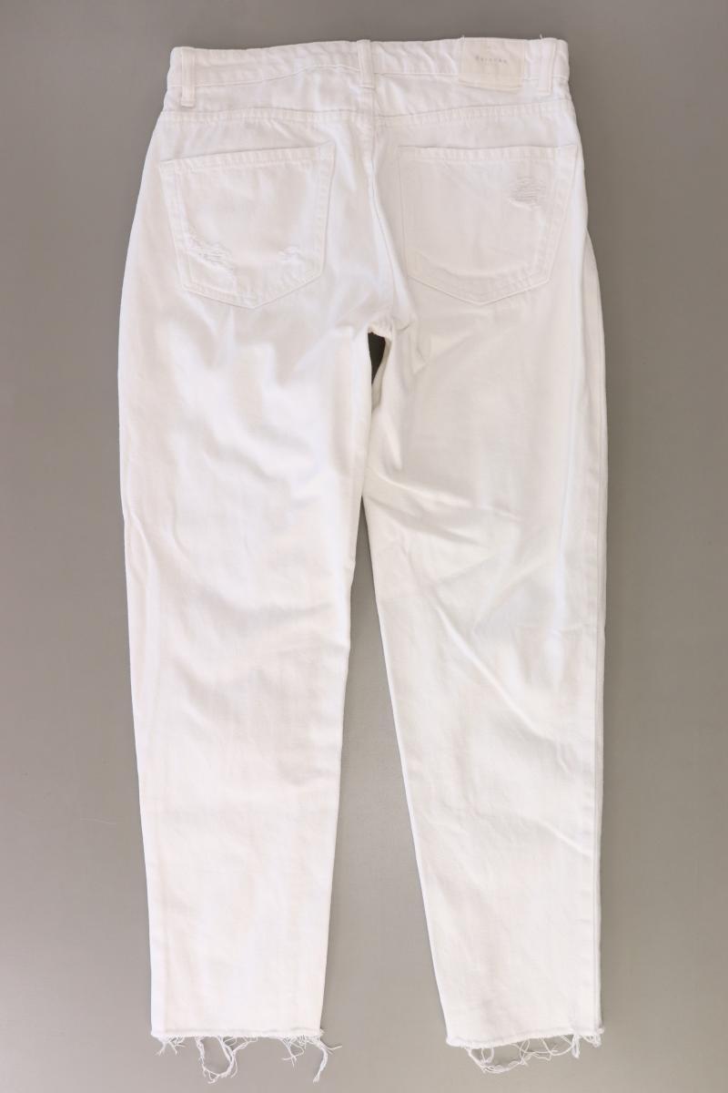 Bershka Skinny Jeans Gr. 38 weiß aus Baumwolle