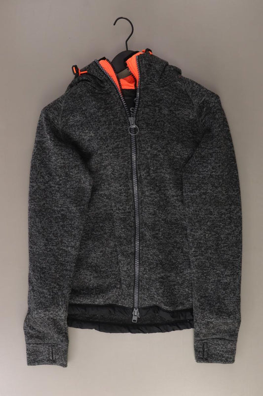 Superdry Kapuzenjacke Gr. XL grau aus Polyester