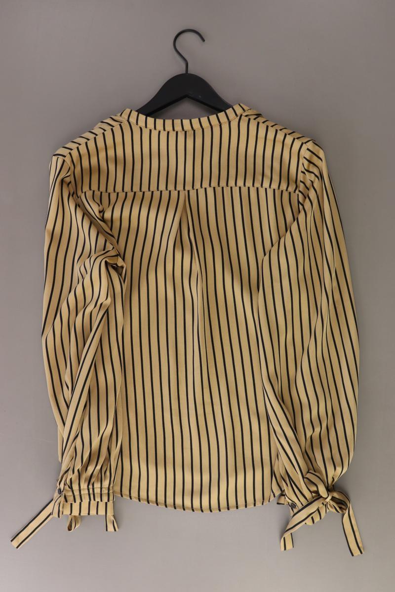 Culture Langarmbluse Gr. XL gestreift gelb aus Polyester