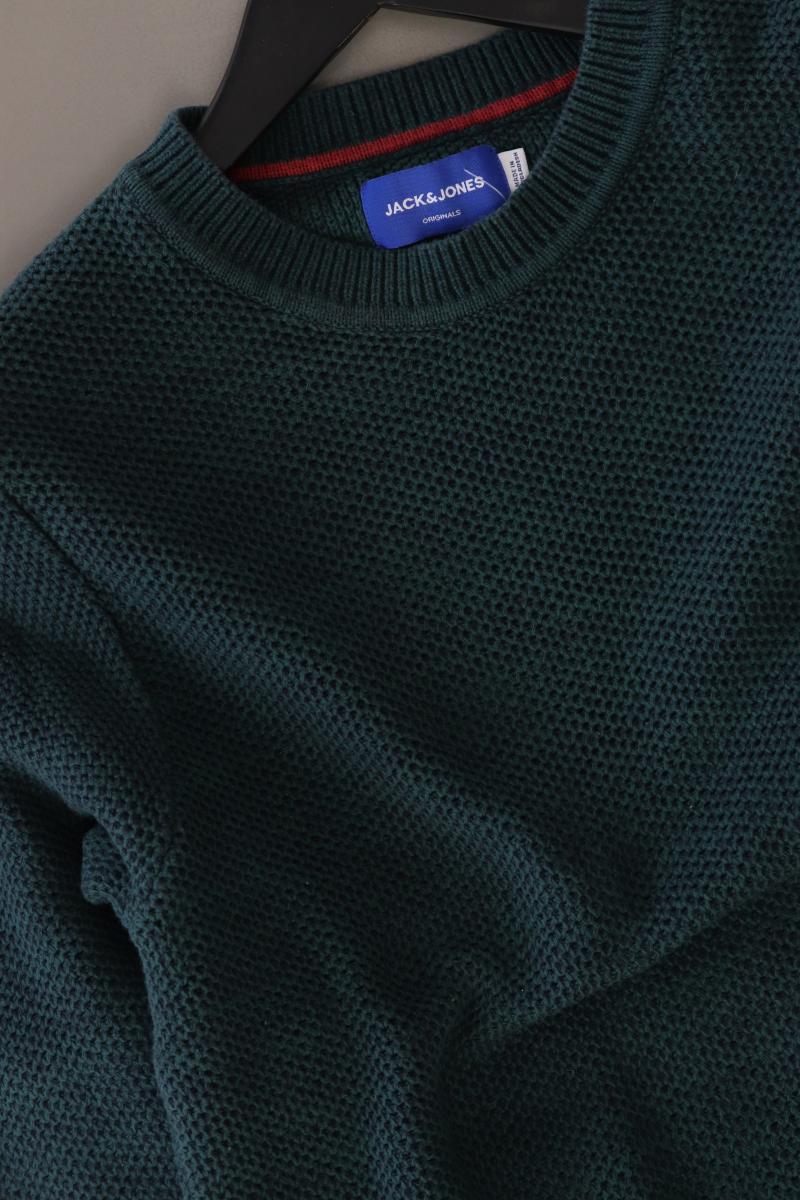 Jack & Jones Feinstrickpullover für Herren Gr. M blau aus Baumwolle