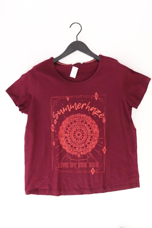 Cecil Printshirt Gr. L Kurzarm rot aus Baumwolle