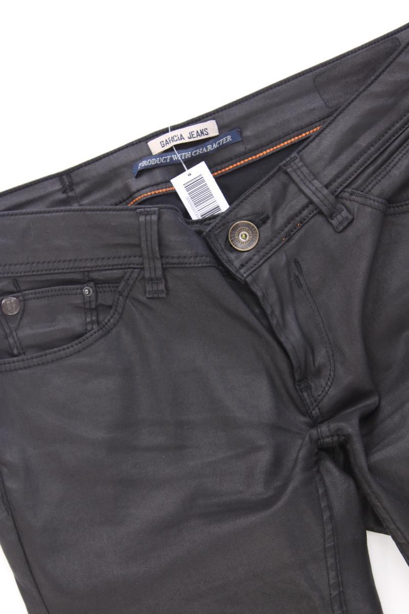 Garcia Jeans Kunstlederhose Gr. 38 schwarz