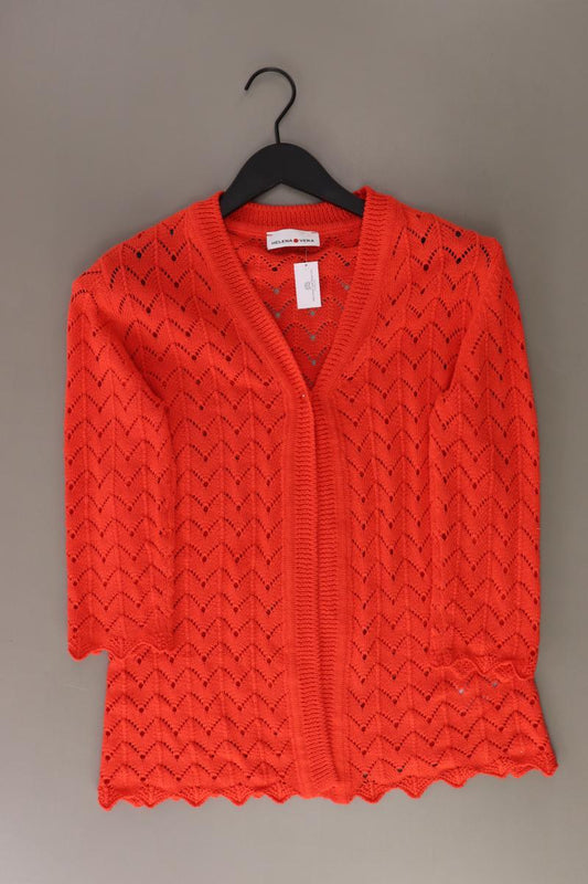 Helena Vera Regular Cardigan Gr. 38 3/4 Ärmel orange aus Polyester