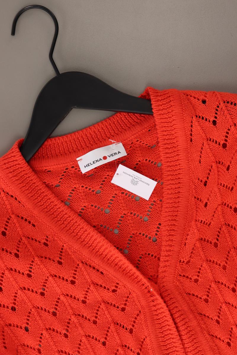 Helena Vera Regular Cardigan Gr. 38 3/4 Ärmel orange aus Polyester