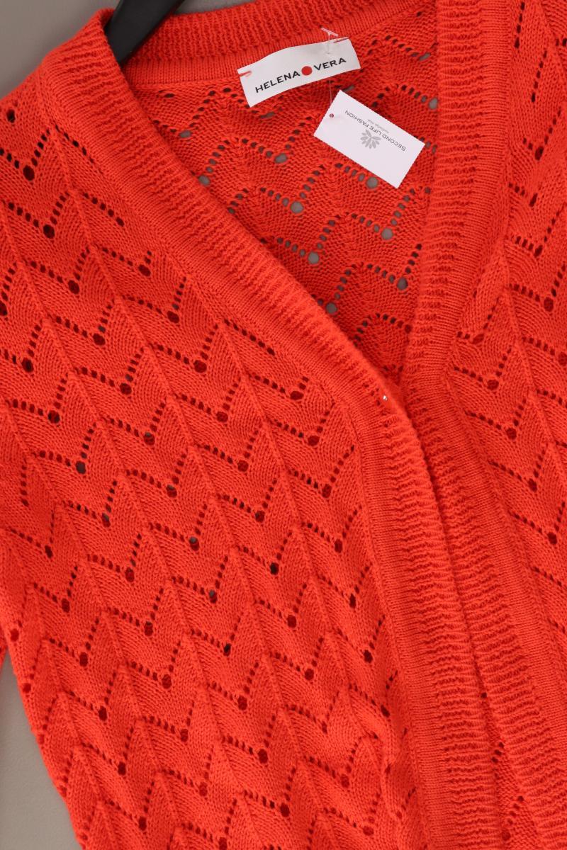 Helena Vera Regular Cardigan Gr. 38 3/4 Ärmel orange aus Polyester