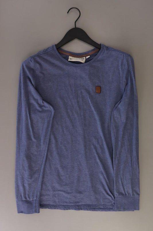 Naketano Longsleeve-Shirt für Herren Gr. L Langarm blau aus Baumwolle