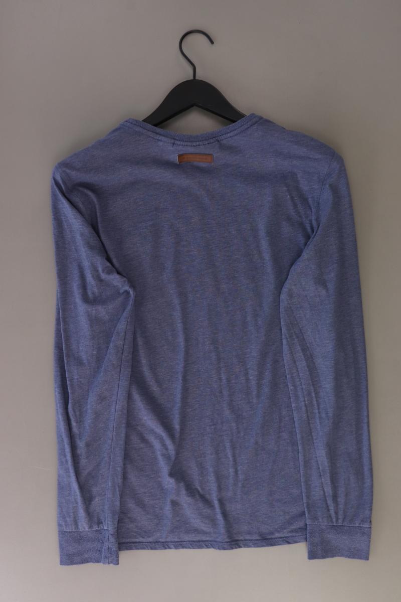 Naketano Longsleeve-Shirt für Herren Gr. L Langarm blau aus Baumwolle