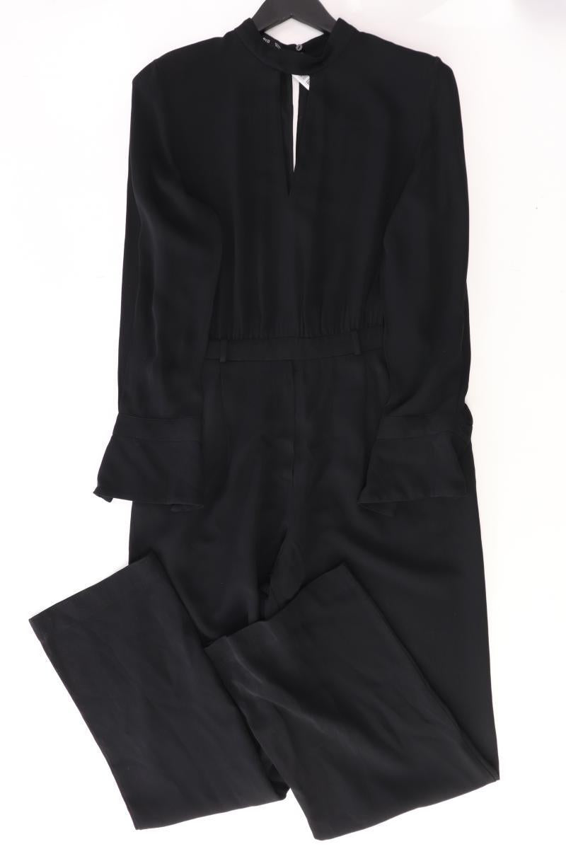 Mango Langer Jumpsuit Gr. L schwarz aus Polyester