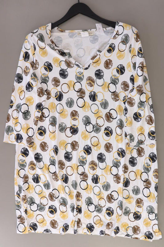 Janet & Joyce Midikleid Gr. 48 3/4 Ärmel weiß aus Viskose