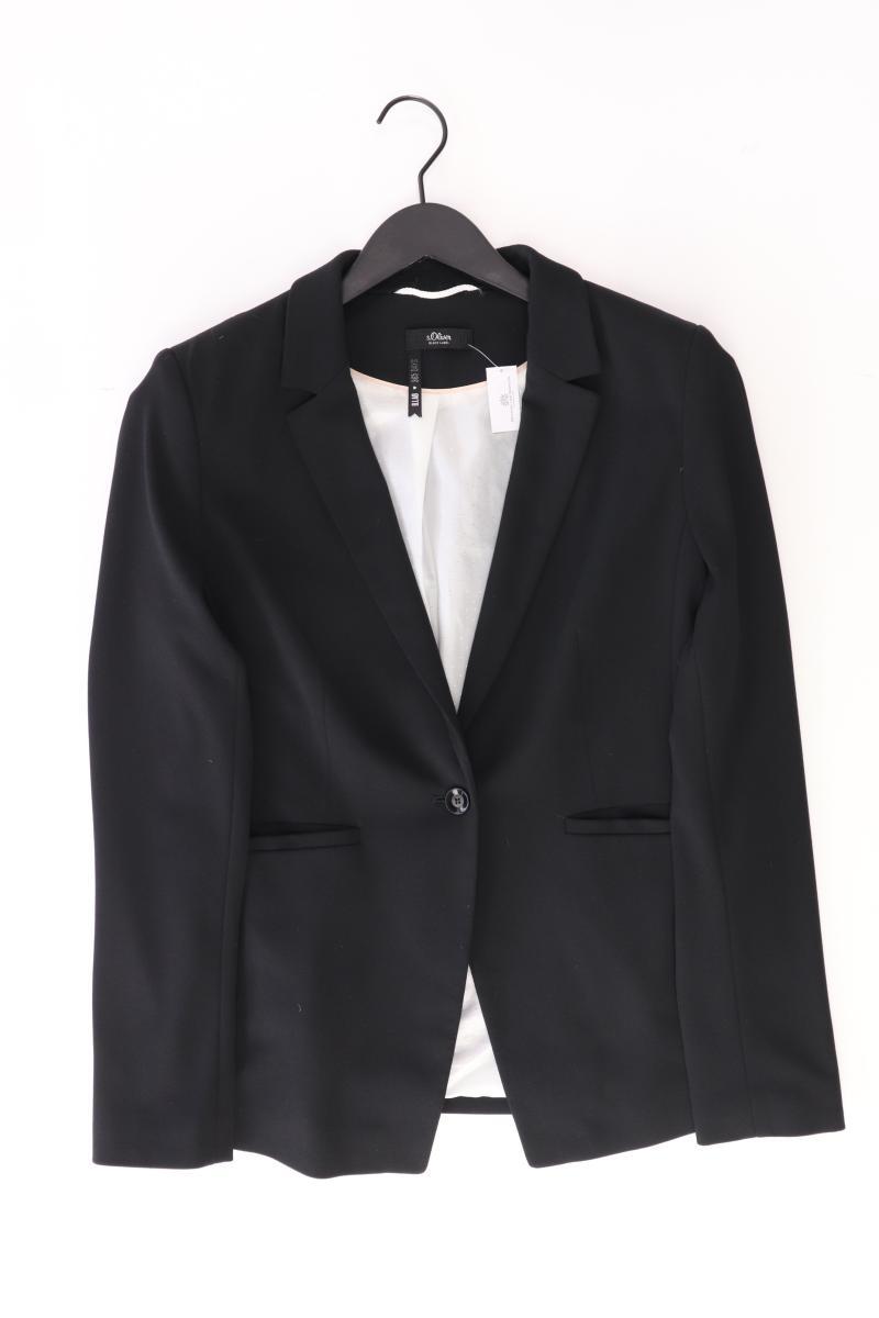 s.Oliver Black Label Longblazer Gr. 40 schwarz aus Polyester