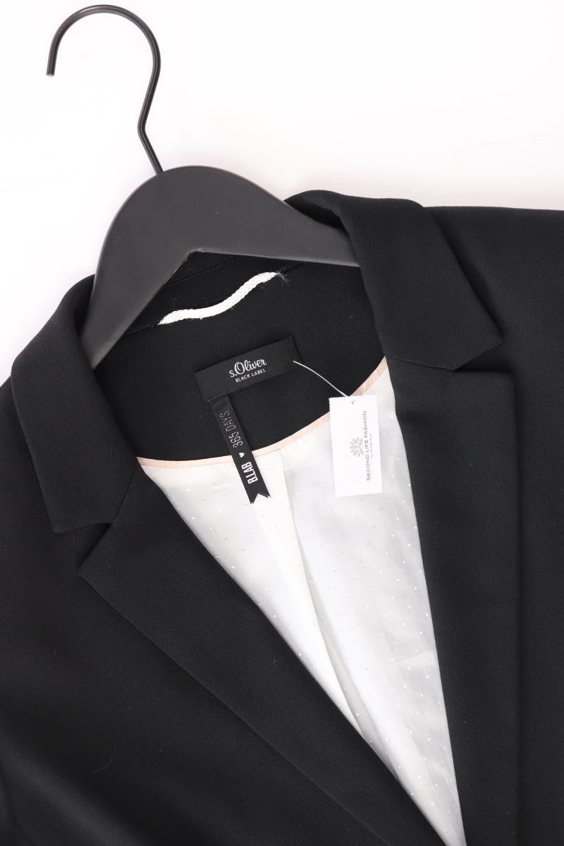 s.Oliver Black Label Longblazer Gr. 40 schwarz aus Polyester