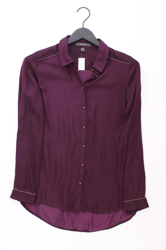 Esprit Langarmbluse Gr. 34 lila aus Polyester