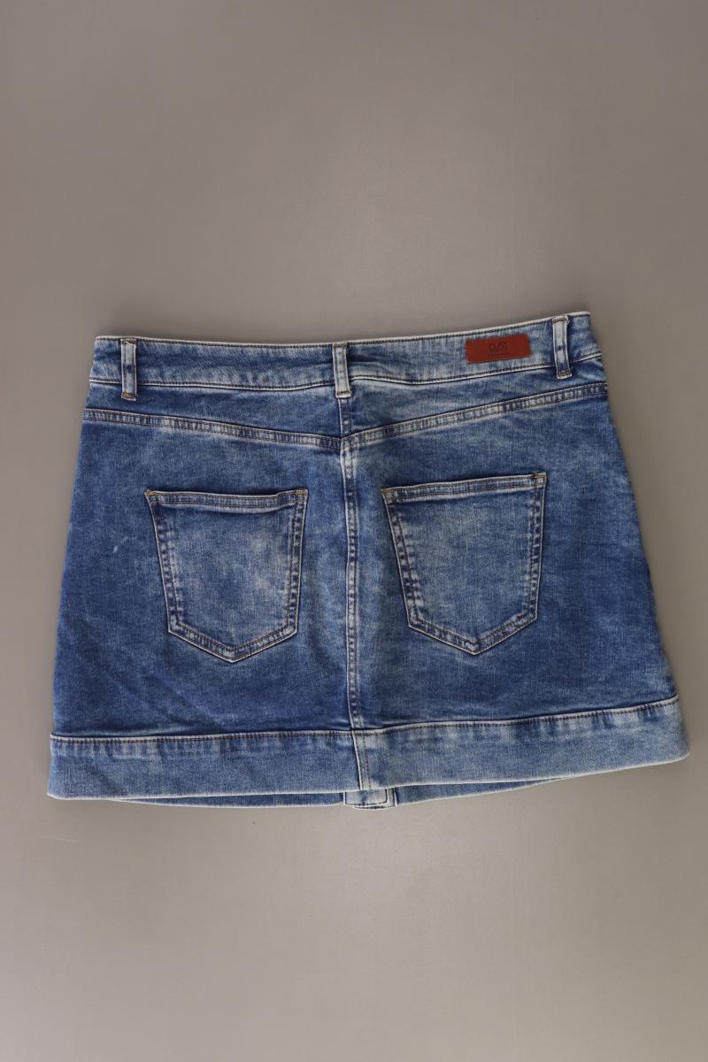 QS by s.Oliver Jeansrock Gr. 38 blau aus Baumwolle