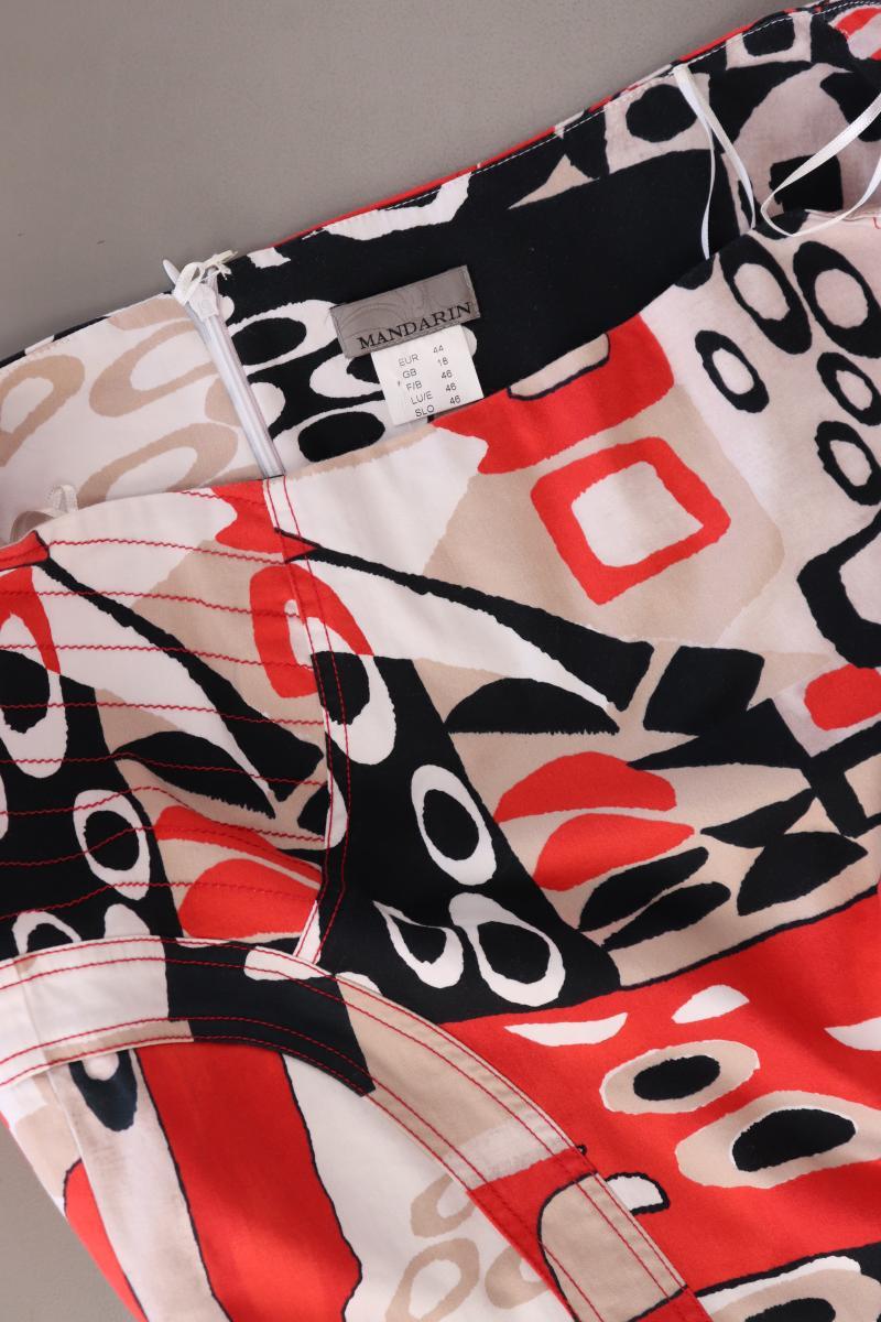 Mandarin Rock Gr. 44 geometrisches Muster mehrfarbig aus Baumwolle