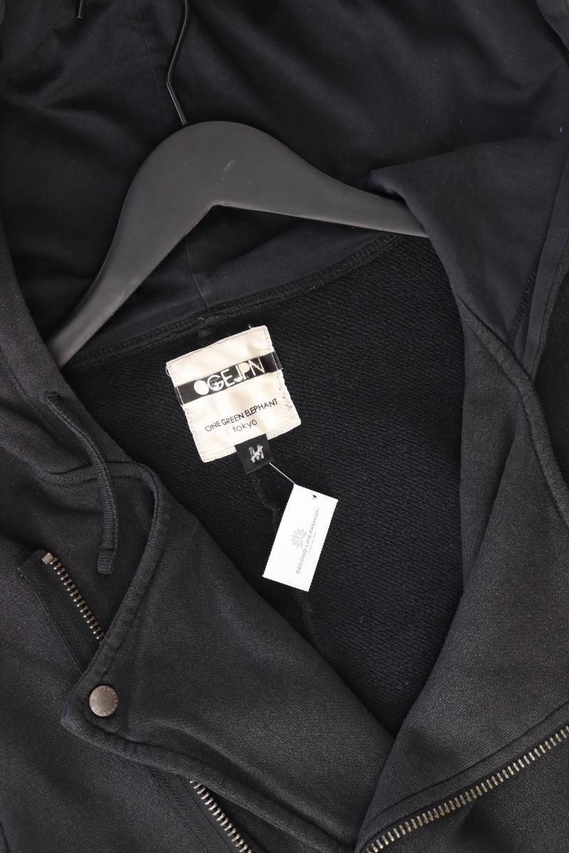 One Green Elephant Sweatjacke Gr. M Langarm grau aus Baumwolle