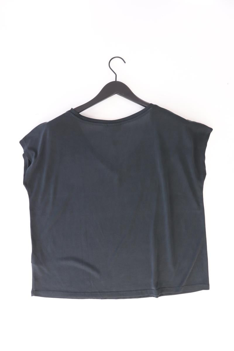 Vila Shirt mit V-Ausschnitt Gr. XXL Kurzarm grau aus Viskose
