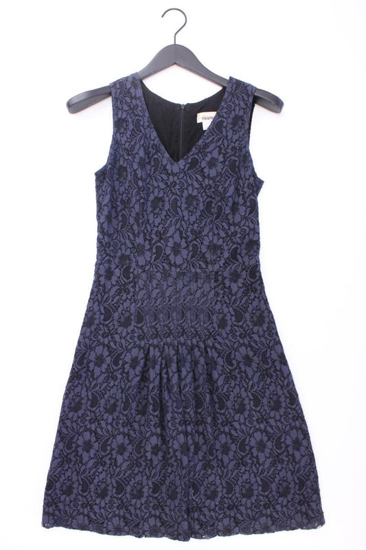 Tesini Spitzenkleid Gr. 34 Ärmellos blau aus Polyamid