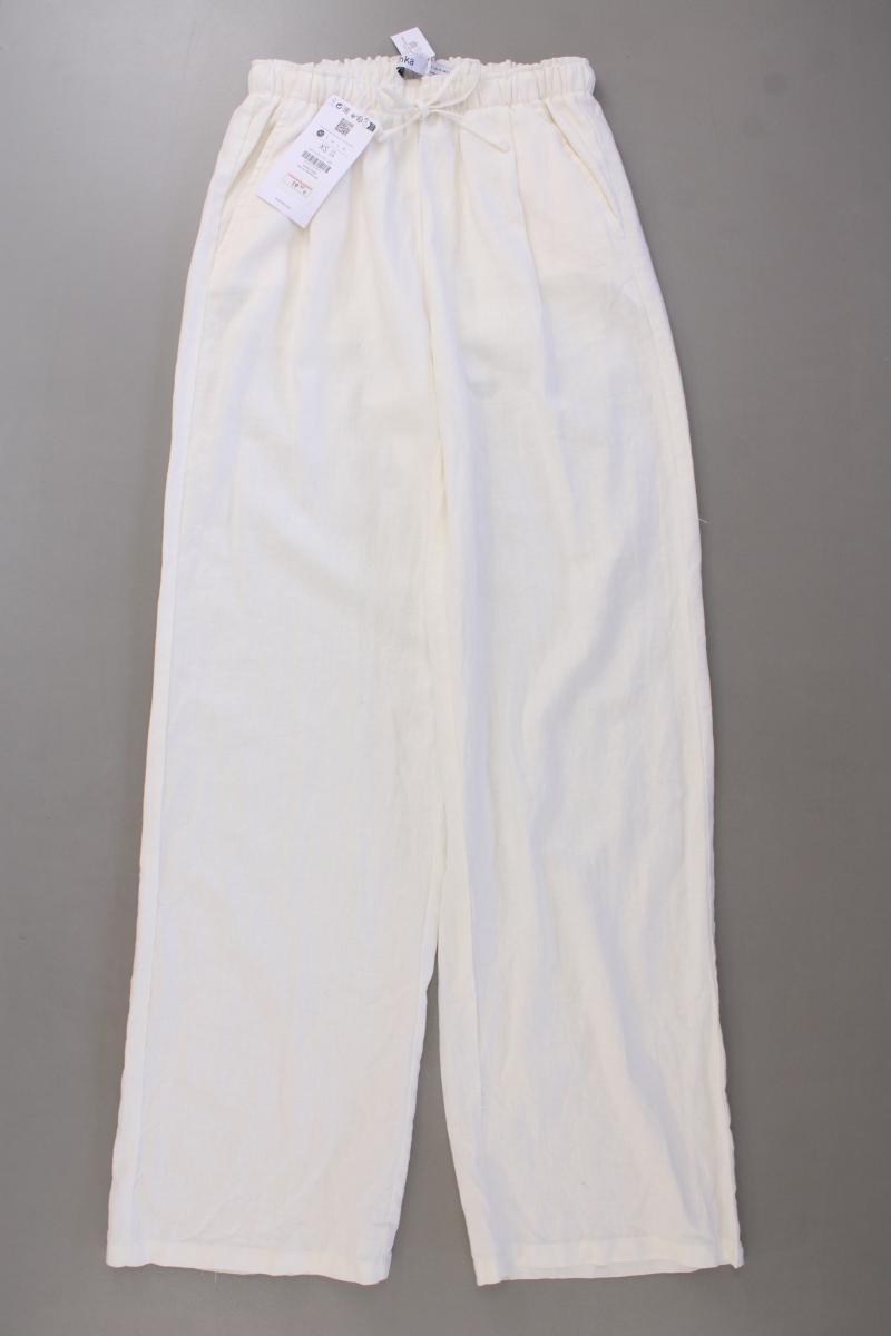 Bershka Leinenhose Gr. XS neu mit Etikett Neupreis: 19,99€! creme