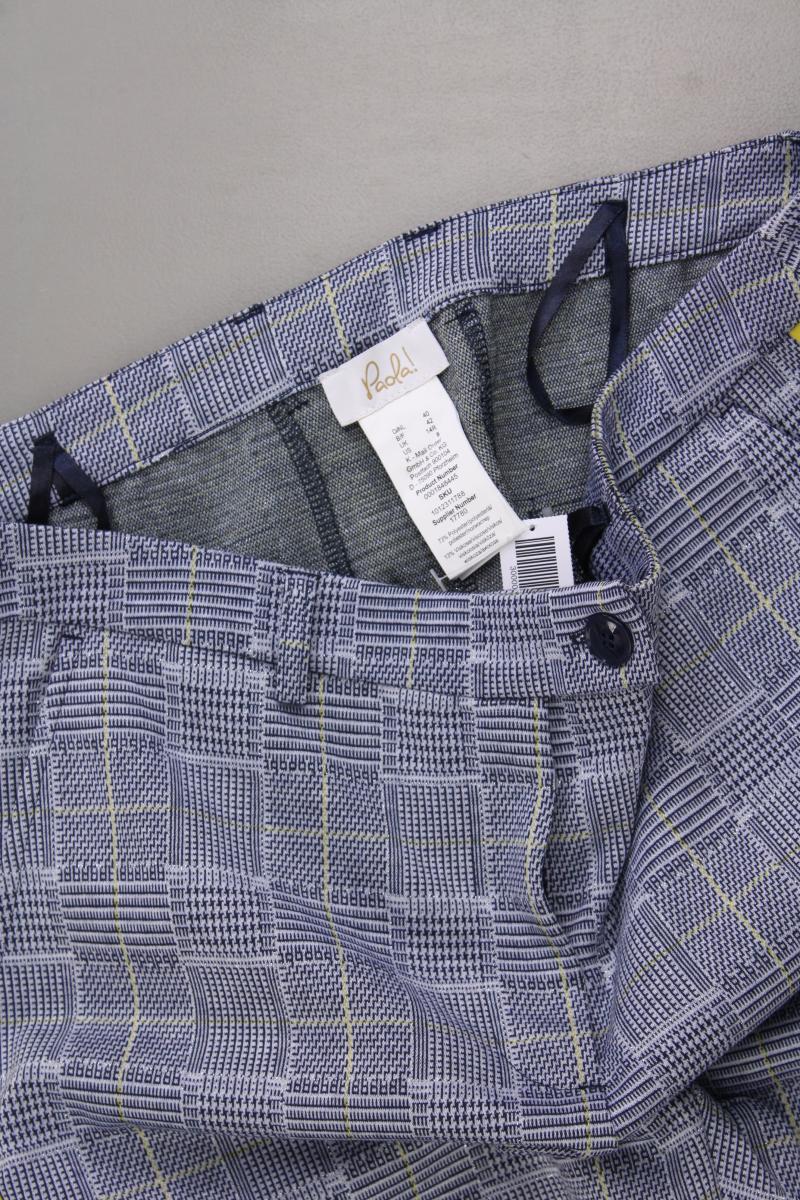 Paola Stoffhose Gr. 40 neuwertig blau aus Polyester