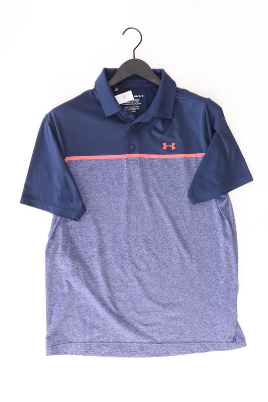 under armour Sportshirt für Herren Gr. L Kurzarm blau aus Polyester