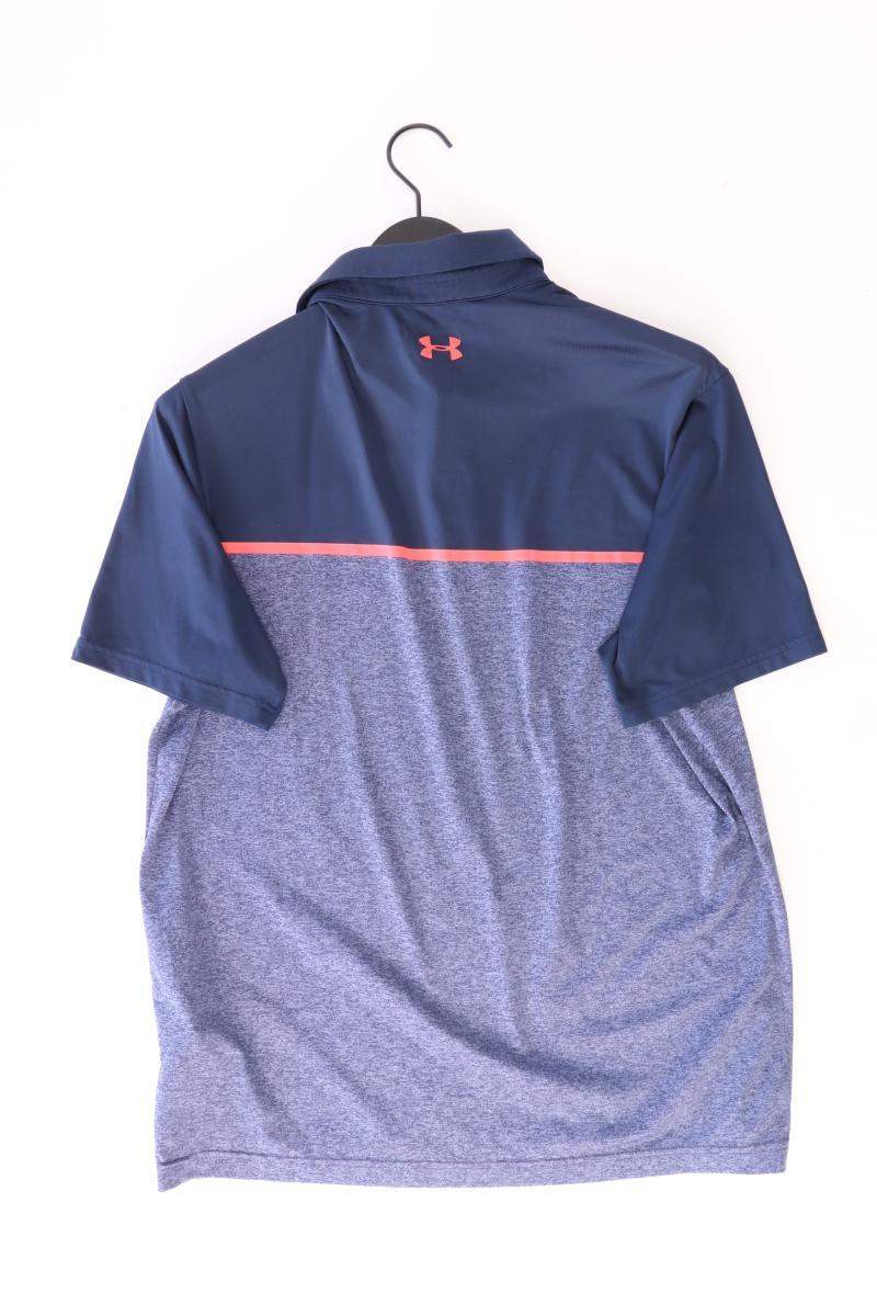 under armour Sportshirt für Herren Gr. L Kurzarm blau aus Polyester
