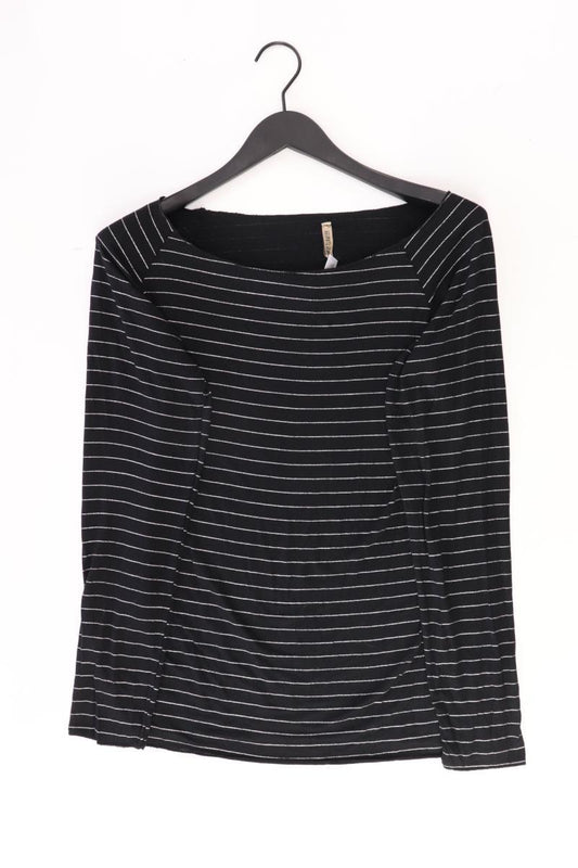 HEIMATLIEBE Ringelshirt Gr. XL gestreift Langarm schwarz aus Viskose