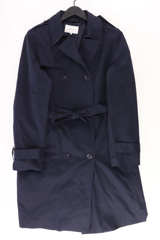 s.Oliver Trenchcoat Gr. 42 blau aus Baumwolle