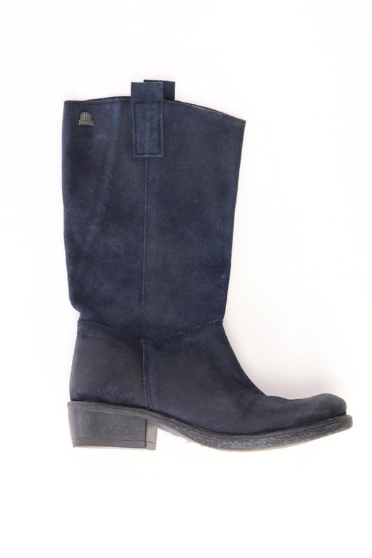 Mustang Absatzstiefel Gr. 37 blau aus Leder