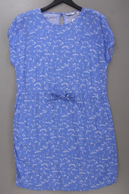B.Young Kurzarmkleid Gr. 40 mit Blumenmuster blau aus Viskose