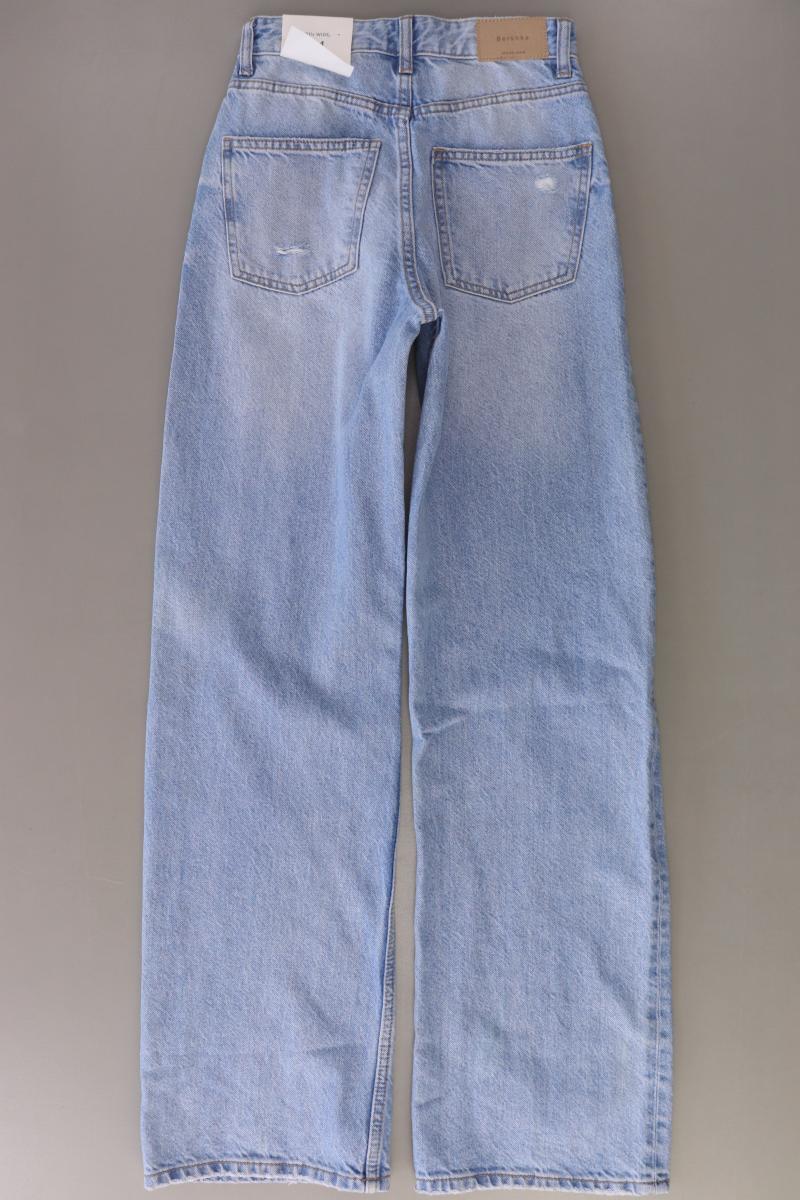 Bershka Wide Leg Jeans Gr. 34 neu mit Etikett blau aus Baumwolle