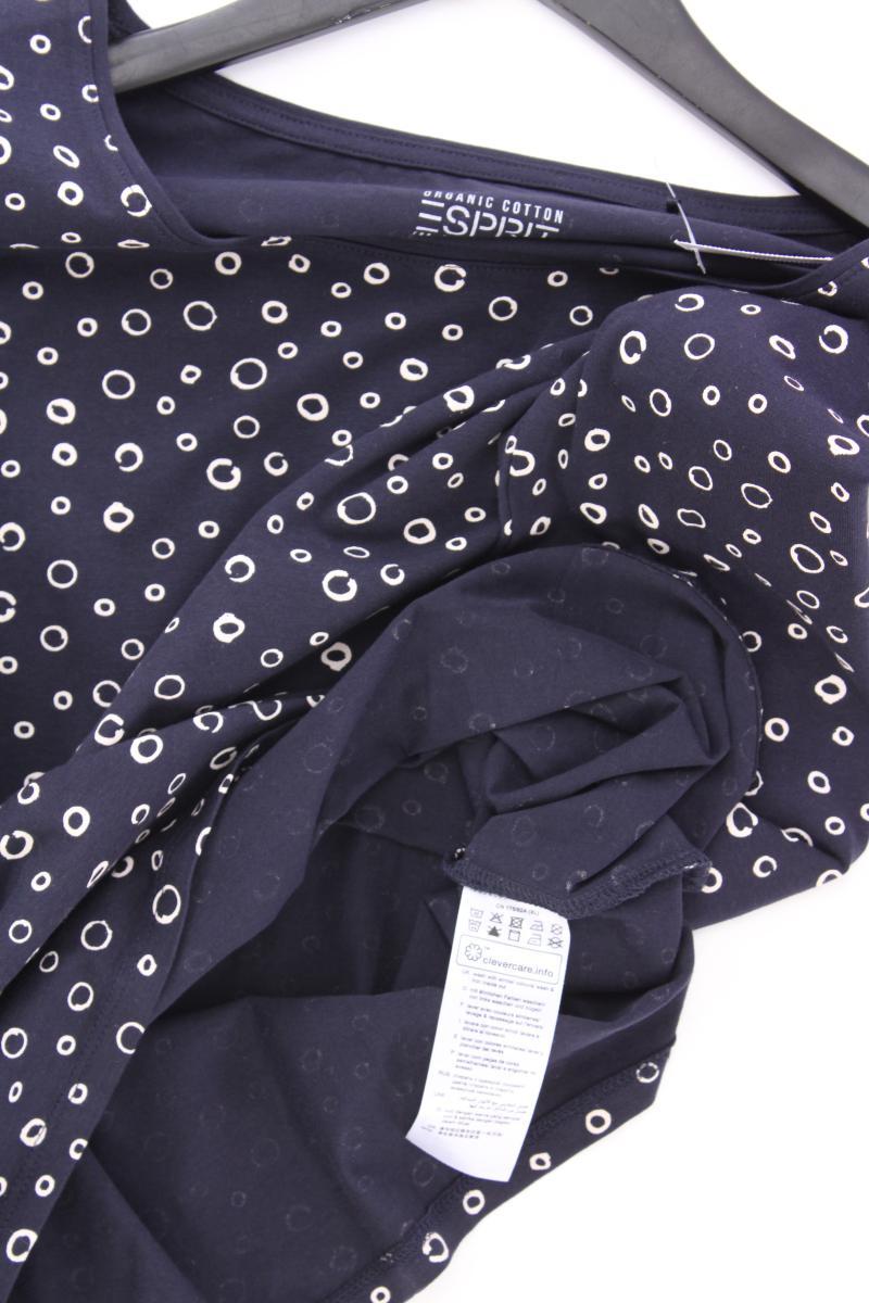 Esprit Printshirt Gr. XL 3/4 Ärmel blau aus Baumwolle