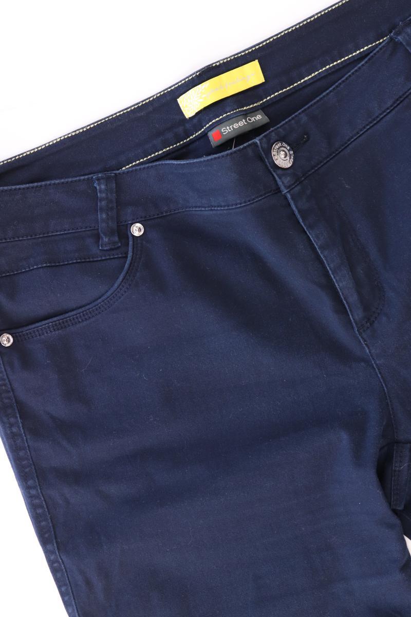 Street One Hose Gr. 40 blau aus Baumwolle