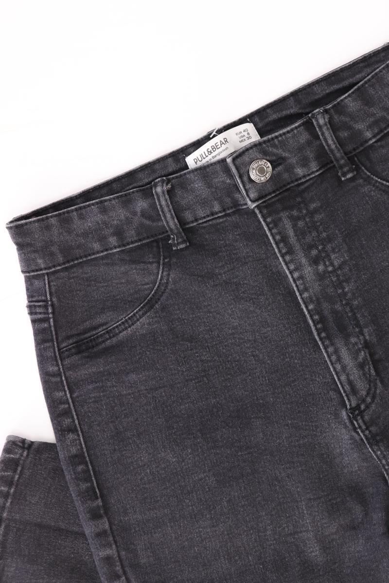 Pull&Bear Skinny Jeans Gr. 40 schwarz aus Baumwolle
