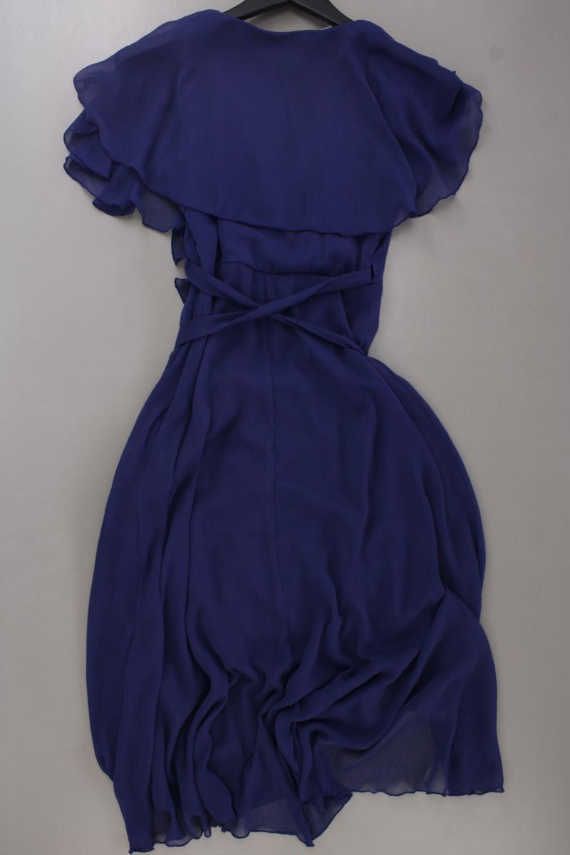 Asos Wickelkleid Gr. 36 Kurzarm blau aus Polyester