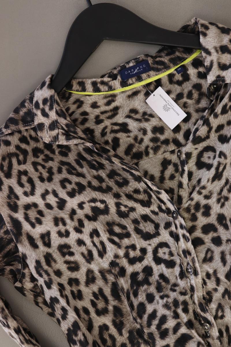 Darling Harbour Langarmbluse Gr. 38 mit Tierdruck braun aus Baumwolle