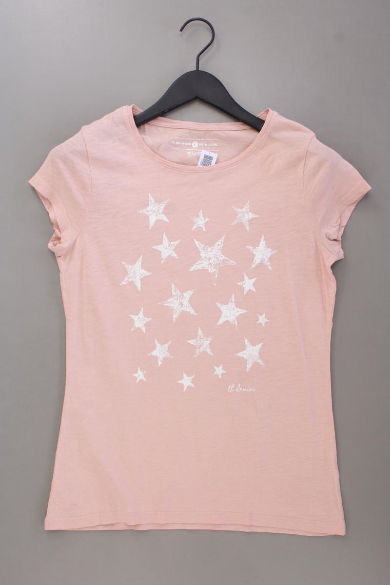 Tom Tailor (Denim) Printshirt Gr. L Kurzarm rosa