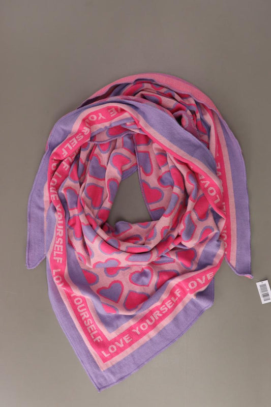 Schal mit Herzmuster pink