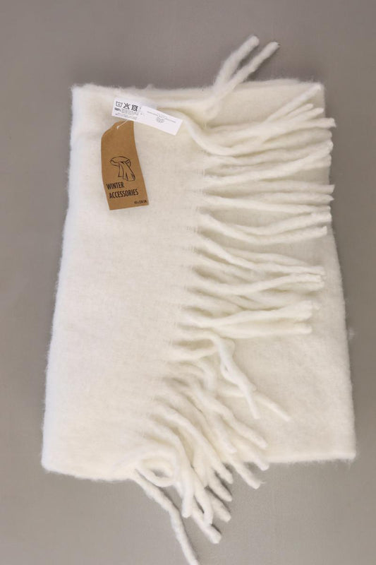 Schal neu mit Etikett weiß aus Polyester