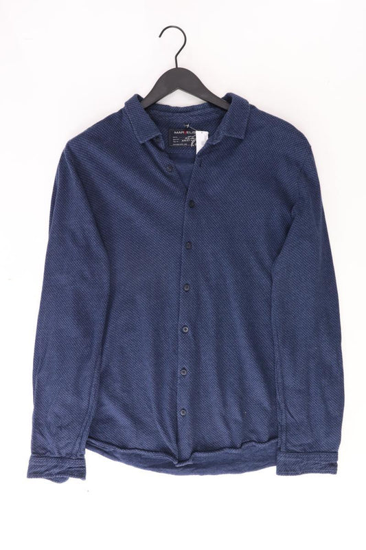 MARVELIS Langarmhemd für Herren Gr. XXL blau aus Baumwolle