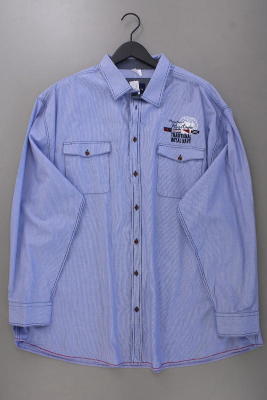 Babista Langarmhemd für Herren Gr. Hemdgröße 49/50 gestreift blau aus Baumwolle